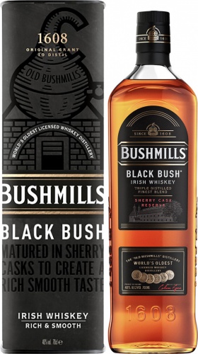 Купить Виски Bushmills, "Black Bush", gift box, 1 л - Бушмилс, "Блэк ...