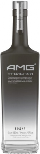 Купить Водка "АМГ" Угольная фильтрация, 0.5 л - "AMG" Carbon, 500 мл