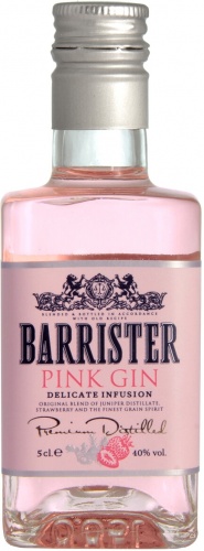 Купить Джин "Barrister" Pink Gin, 50 мл - "Барристер" Пинк Джин, 0.05 литра