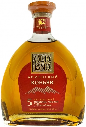 Купить Коньяк "Old Land" 5 Years Old, 0.5 л - "Олд Лэнд" 5-летний, 500 мл