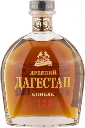 Купить Коньяк "Древний Дагестан" КС 10-летний, 0.5 л - "Drevnij ...