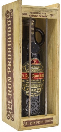 Купить Ром El Ron Prohibido, Gran Reserva 15 Years, wooden box, 0.7 л ...