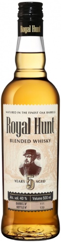 Купить Виски "Royal Hunt" 5 Years Old, 0.5 л - "Ройял Хант" 5-летний ...