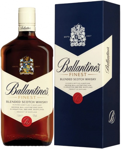 Купить Виски "Ballantine's" Finest, gift box, 1 л - "Баллантайн'с ...