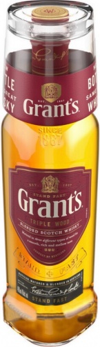 Купить Виски "Grant's" Triple Wood 3 Years Old, with glass, 1 л ...