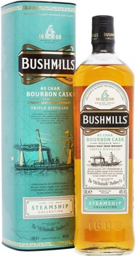 Купить Виски "Bushmills" Steamship Bourbon Cask, in tube, 1 л ...