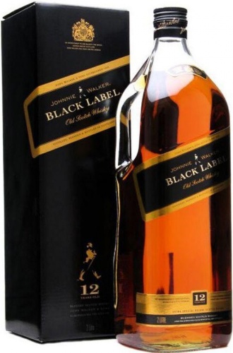 Купить Виски "Black Label", gift box, 3 л - Джонни Уокер, "Блэк Лейбл ...