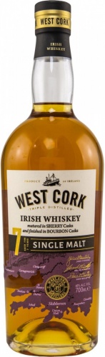 Купить Виски "West Cork" Single Malt 7 Years, 0.7 л - "Вест Корк" Сингл ...