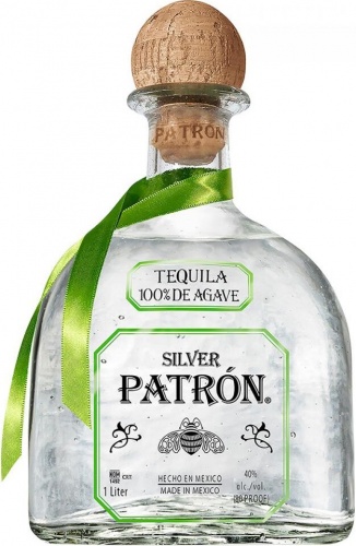 Купить Текила "Patron" Silver, 1 л - "Патрон" Сильвер, 1 литр