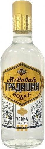 Купить Водка "Медовая Традиция", 0.5 л - "Medovaya Tradiciya", 500 мл