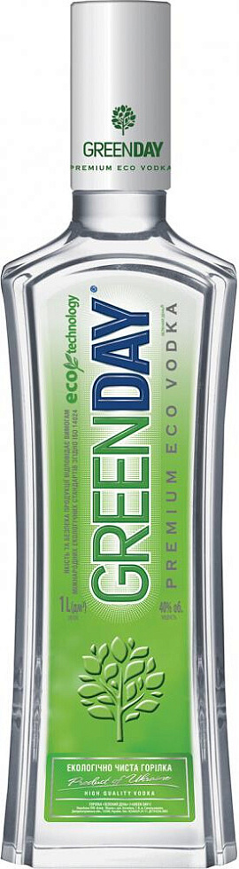 Купить Водка "Green Day", 1 л - "Грин Дэй", 1 литр