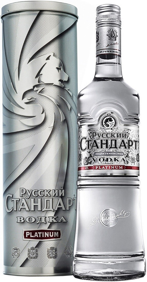 Купить Водка Русский Стандарт Платинум в подарочной упаковке, 3 л ...