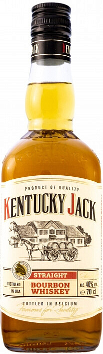 Купить Виски "Kentucky Jack" Bourbon Whiskey, 0.7 л - "Кентукки Джек ...