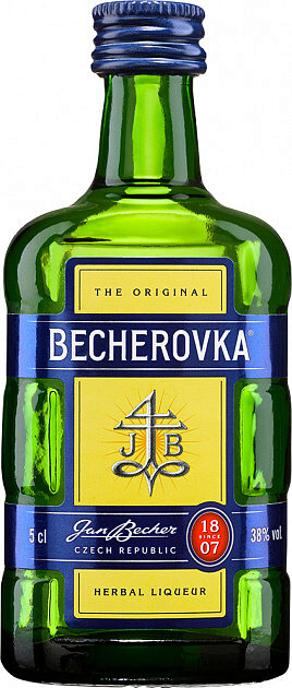 Купить Ликер "Becherovka", 50 мл - "Бехеровка", 0.05 литра