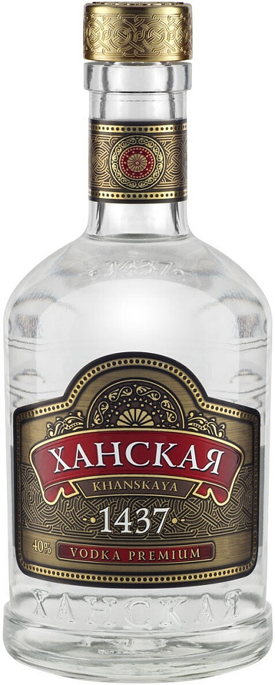 Купить Водка "Ханская" де Люкс Премиум, 1 л - "Khanskaya" de Luxe ...