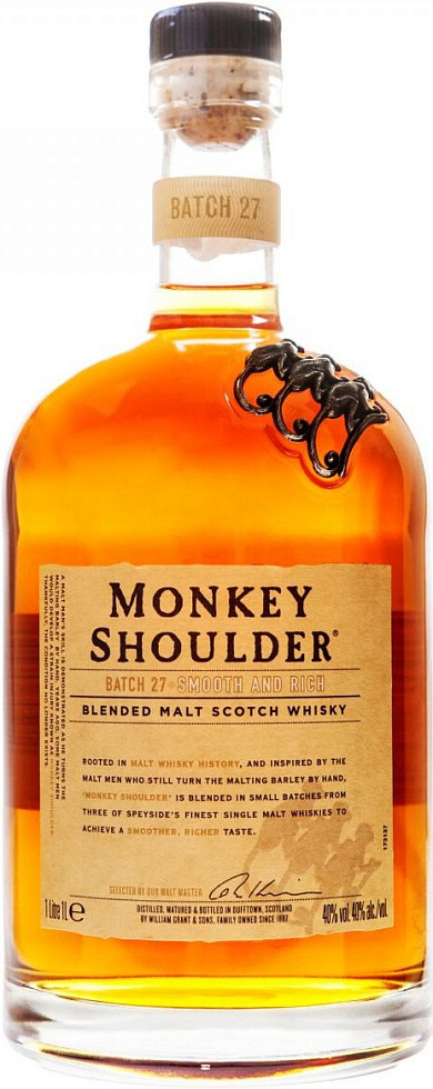 Купить Виски "Monkey Shoulder", 1 л - "Манки Шоулдер", 1 литр