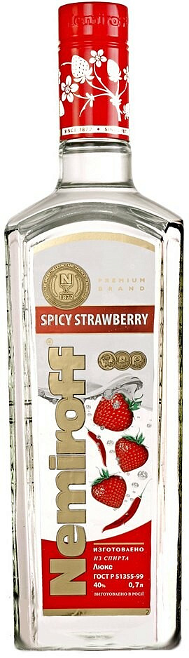 Купить Водка Nemiroff "Spicy Strawberry", 0.7 л - Немирофф "Острая ...