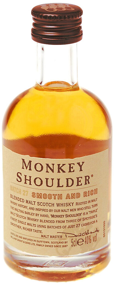 Купить Виски "Monkey Shoulder", 50 мл - "Манки Шоулдер", 0.05 литра