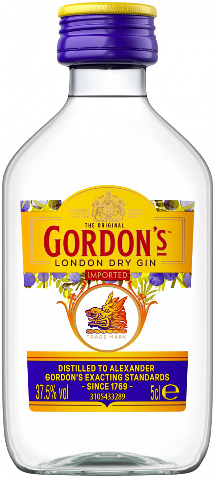 Купить Джин "Gordons", 50 мл - "Гордон'с", 0.05 литра