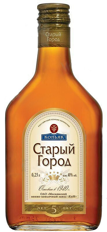 Купить Коньяк "Старый город" 5 лет выдержки, 250 мл - "Stariy Gorod" 5 ...
