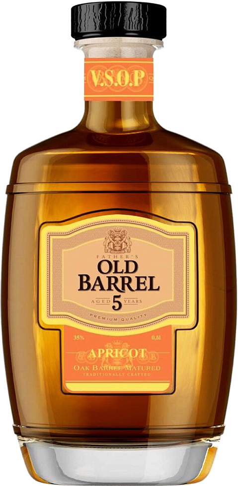 Купить Коньяк "Father's Old Barrel" Apricot, 0.5 л - "Фазерс Олд ...