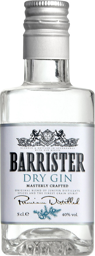 Купить Джин "Barrister" Dry Gin, 50 мл - "Барристер" Драй Джин (стекло ...