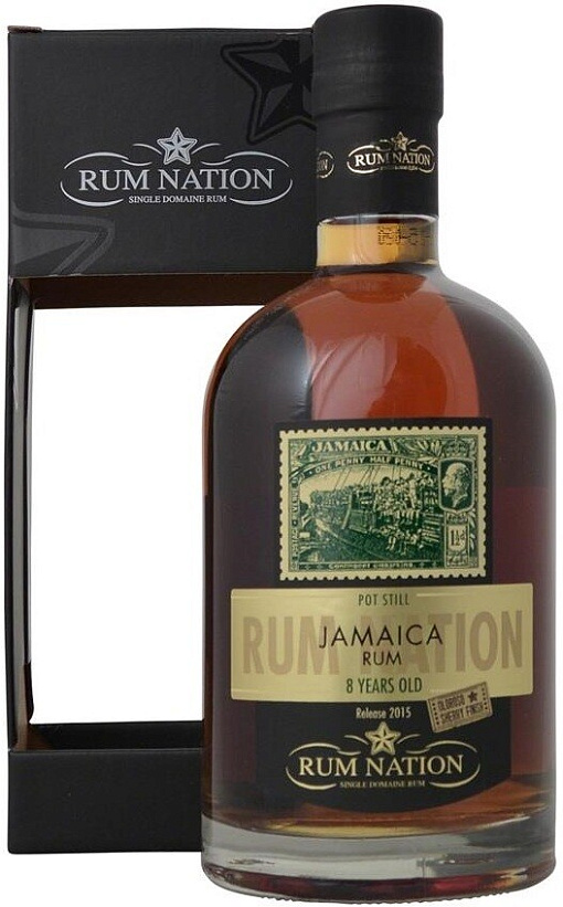 Купить Ром "Rum Nation", Jamaica Pot Still 8 Years Old, gift box, 0.7 л
